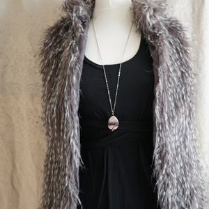 ::Unique Faux Fur Vest::